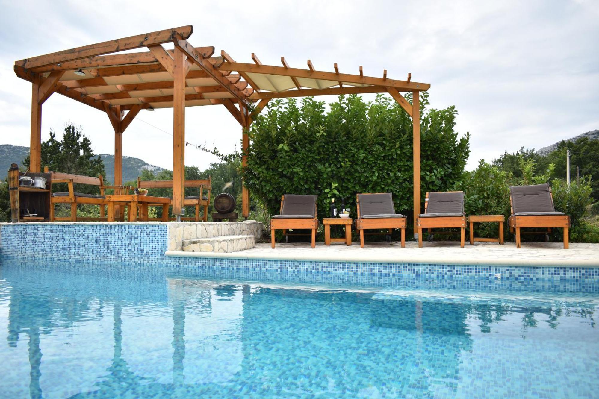 Oak House Villa Zadvarje ภายนอก รูปภาพ