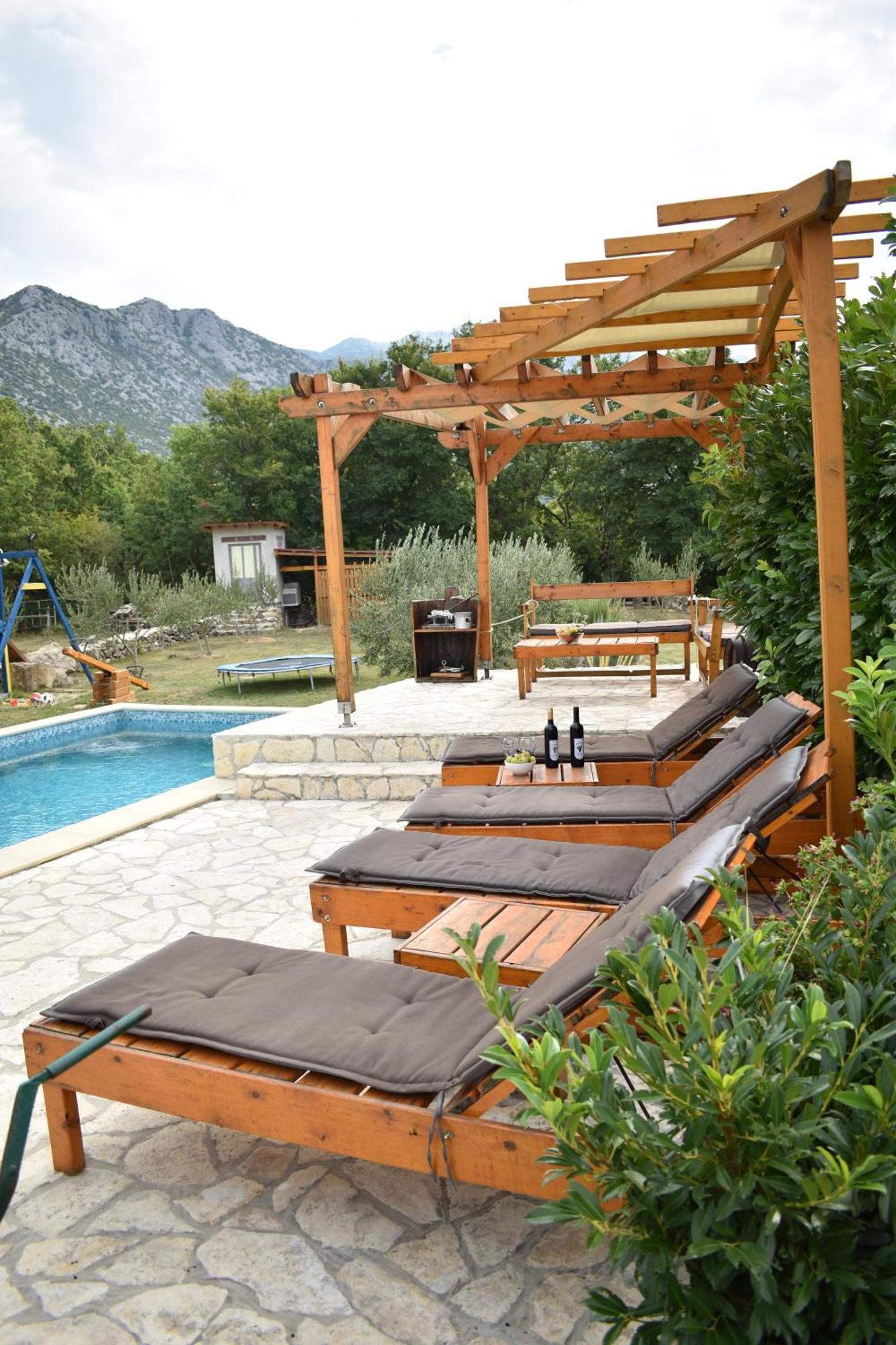 Oak House Villa Zadvarje ภายนอก รูปภาพ